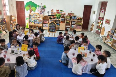 THÍ NGHIỆM KHOA HỌC VUI: NHỮNG HẠT GẠO NHẢY MÚA- LỚP 5TA1- MẦM NON NGHĨA